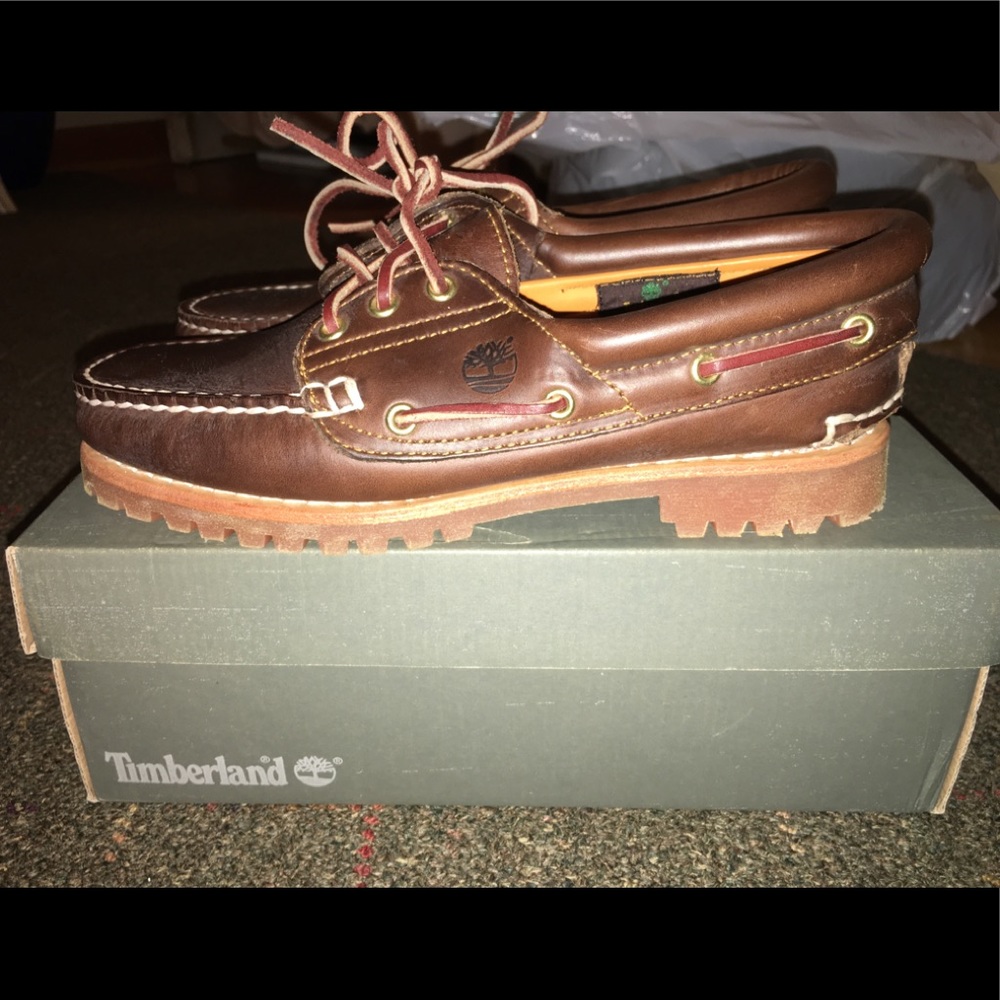 Brand New Timberland Leather Boatshoes